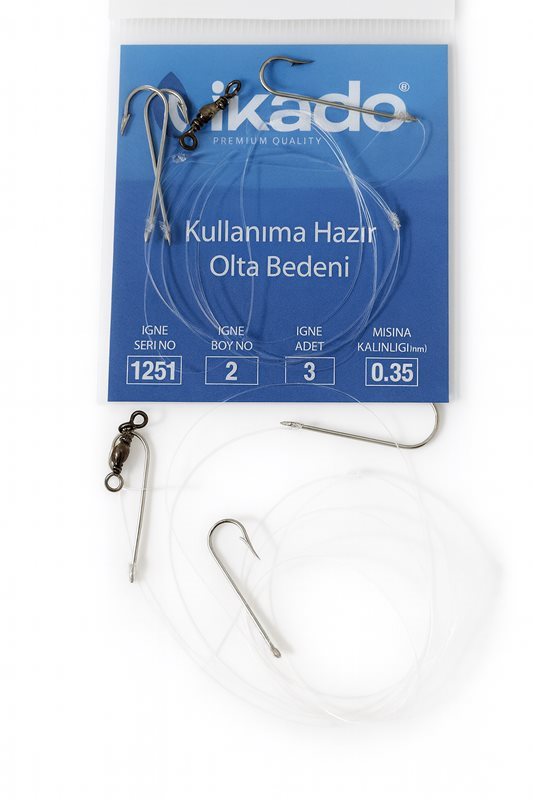 İkado 1251 3 İğneli Hazır Olta Bedeni 2 Numara