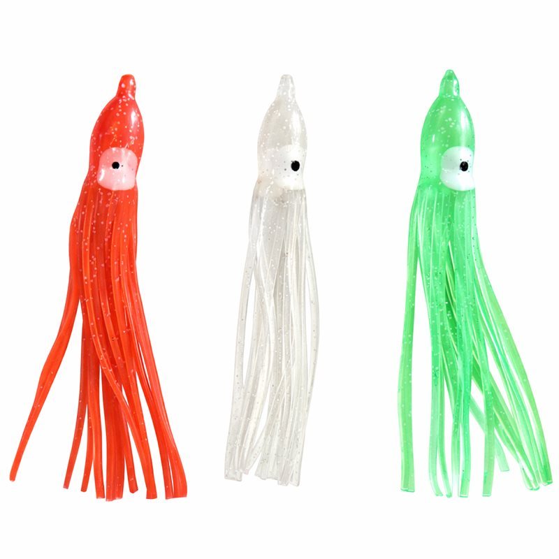 Sahte Ahtapot Yem Seti (Pembe - Kırmızı - Yeşil) 1 Set